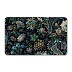 Pattern Flower Plants Leaves Nature Magnet (rectangular) by Tsamara