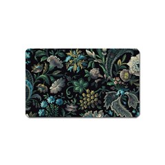 Pattern Flower Plants Leaves Nature Magnet (name Card) by Tsamara