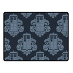 Dr Who Tardis Pattern Fleece Blanket (Small) 50 x40  Blanket Front