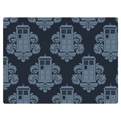 Dr Who Tardis Pattern Two Sides Premium Plush Fleece Blanket (baby Size) by Tsamara