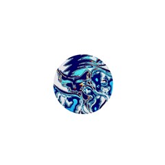 Trippy Dippy Bears Blue Dancing Greatful Dead Skull Steal Your Face 1  Mini Magnets by Salmanaz77