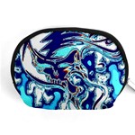 Trippy Dippy Bears Blue Dancing Greatful Dead Skull Steal Your Face Accessory Pouch (Medium) Front