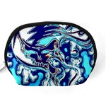 Trippy Dippy Bears Blue Dancing Greatful Dead Skull Steal Your Face Accessory Pouch (Medium) Back