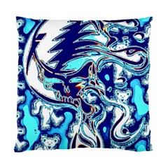 Trippy Dippy Bears Blue Dancing Greatful Dead Skull Steal Your Face Standard Cushion Case (two Sides) by Salmanaz77