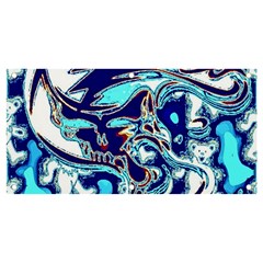 Trippy Dippy Bears Blue Dancing Greatful Dead Skull Steal Your Face Banner And Sign 4  X 2  by Salmanaz77