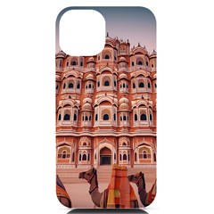 Rajasthan Hawa Mahal Iphone 14 Black Uv Print Pc Hardshell Case by designsbymallika