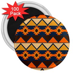 Aztec Mexico Inca Mayan Design 3  Magnets (100 Pack) by Tsamara