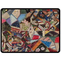 Background Embroidery Pattern Stitches Abstract 80  X 56  Fleece Blanket (large) by Ket1n9