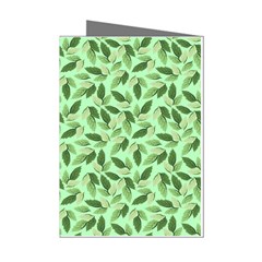 Leaves Pattern Texture Seamless Mini Greeting Cards (pkg Of 8) by Hannah976