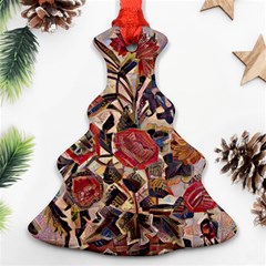 Abstract Flowers Ornament (christmas Tree)  by DinkovaArt