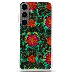 Mid Century Retro Floral 1970s 1960s Pattern 72 Samsung Galaxy S24 Ultra 6 9 Inch Tpu Uv Case by violetheavensky