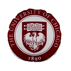 University Of Chicago Standard 15  Premium Flano Round Cushions by avitendut