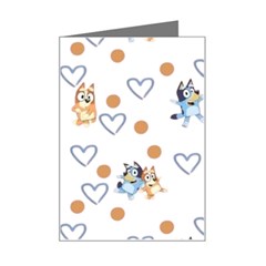 Bluey, Bluey Merch, Bluey Pattern, Bluey Bluey, Bingo, Bluey Design, Bluey Dog Mini Greeting Card by avitendut