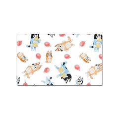 Bluey, Bluey Merch, Bluey Pattern, Bluey Bluey, Bingo, Bluey Design, Bluey Dog Sticker Rectangular (100 Pack) by avitendut