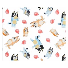 Bluey, Bluey Merch, Bluey Pattern, Bluey Bluey, Bingo, Bluey Design, Bluey Dog 50  X 40  Two Sides Premium Plush Fleece Blanket (kids Size) by avitendut