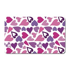Heart Pattern Repetition Background Magnet (rectangular) by Tsamara