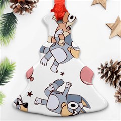 Bluey, Bluey Merch, Bluey Pattern, Bluey Bluey, Bingo, Bluey Design, Bluey Dog Christmas Tree Ornament (two Sides) by avitendut
