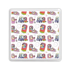 Bluey, Bluey Merch, Bluey Pattern, Bluey Bluey, Bingo, Bluey Design, Bluey Dog Memory Card Reader (square) by avitendut