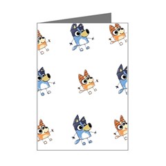 Bluey, Bluey Merch, Bluey Pattern, Bluey Bluey, Bingo, Bluey Design, Bluey Dog Mini Greeting Card by avitendut