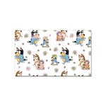 Bluey, Bluey merch, Bluey pattern, Bluey Bluey, bingo, Bluey design, bluey dog Sticker Rectangular (10 pack) Front