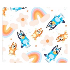 Bluey, Bluey Merch, Bluey Pattern, Bluey Bluey, Bingo, Bluey Design, Bluey Dog 50  X 40  Two Sides Premium Plush Fleece Blanket (kids Size) by avitendut