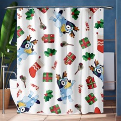 Bluey, Bluey Merch, Bluey Pattern, Bluey Bluey, Bingo, Bluey Design, Bluey Dog Shower Curtain 60  X 72  (medium)  by avitendut