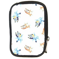 Bluey, Bluey Merch, Bluey Pattern, Bluey Bluey, Bingo, Bluey Design, Bluey Dog Compact Camera Leather Case by avitendut