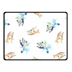Bluey, Bluey Merch, Bluey Pattern, Bluey Bluey, Bingo, Bluey Design, Bluey Dog 50  X 40  Fleece Blanket (small) by avitendut