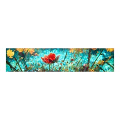 Flowers Detail Painting Nature Velvet Scrunchie by Anend