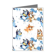 Bluey, Bluey Merch, Bluey Pattern, Bluey Bluey, Bingo, Bluey Design, Bluey Dog Mini Greeting Card by avitendut