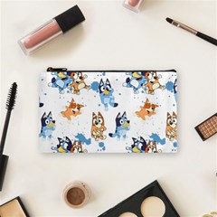 Bluey, Bluey Merch, Bluey Pattern, Bluey Bluey, Bingo, Bluey Design, Bluey Dog Cosmetic Bag (small) by avitendut