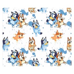 Bluey, Bluey Merch, Bluey Pattern, Bluey Bluey, Bingo, Bluey Design, Bluey Dog 50  X 40  Two Sides Premium Plush Fleece Blanket (kids Size) by avitendut