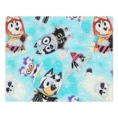 Bluey, Bluey Merch, Bluey Pattern, Bluey Bluey, Bingo, Bluey Design, Bluey Dog 80  X 56  Two Sides Premium Plush Fleece Blanket (large) by avitendut