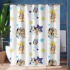 Bluey, Bluey Merch, Bluey Pattern, Bluey Bluey, Bingo, Bluey Design, Bluey Dog Shower Curtain 60  X 72  (medium)  by avitendut