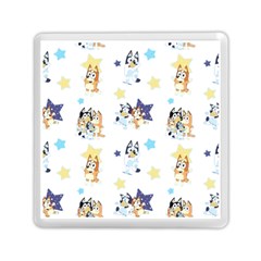 Bluey, Bluey Merch, Bluey Pattern, Bluey Bluey, Bingo, Bluey Design, Bluey Dog Memory Card Reader (square) by avitendut