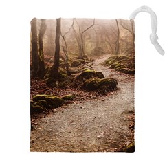 Path Trees Forest Fantasy Drawstring Pouch (4xl) by Anend