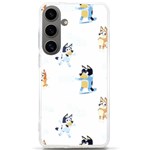 Bluey, Bluey merch, Bluey pattern, Bluey Bluey, bingo, Bluey design, bluey dog Samsung Galaxy S24 Ultra 6.9 Inch TPU UV Case Front