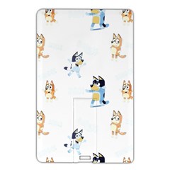 Bluey, Bluey Merch, Bluey Pattern, Bluey Bluey, Bingo, Bluey Design, Bluey Dog Name Card Style Usb Flash Drive by avitendut