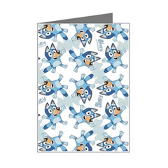 Bluey, Bluey Merch, Bluey Pattern, Bluey Bluey, Bingo, Bluey Design, Bluey Dog Mini Greeting Card by avitendut