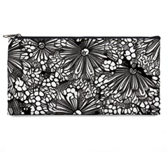 Mid Century Retro Floral 1970s 1960s Pattern 73 Pencil Cases by violetheavensky