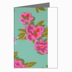 Mid Century Retro Floral 1970s 1960s Pattern 81 Greeting Cards (pkg Of 8) by violetheavensky