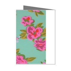 Mid Century Retro Floral 1970s 1960s Pattern 81 Mini Greeting Cards (pkg Of 8) by violetheavensky