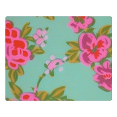 Mid Century Retro Floral 1970s 1960s Pattern 81 80  X 56  Two Sides Premium Plush Fleece Blanket (large) by violetheavensky