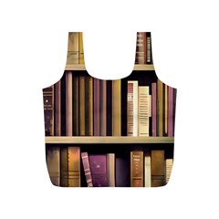 Books Bookshelves Office Fantasy Background Artwork Book Cover Apothecary Book Nook Literature Libra Full Print Recycle Bag (s) by Posterlux