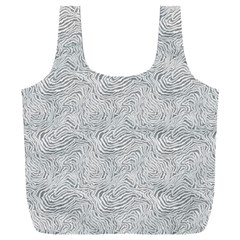Light Grey Snake Full Print Recycle Bag (xxl) by DinkovaArt
