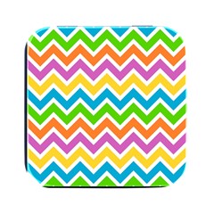 Chevron Pattern Design Texture Square Metal Box (black) by Anend