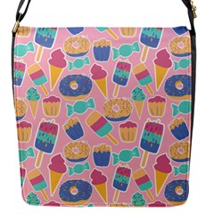 Ice Cream Donut Sweets Candie Flap Closure Messenger Bag (s) by Apenda