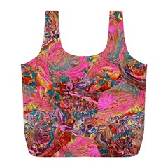 Collage  Full Print Recycle Bag (l) by kaleidomarblingart