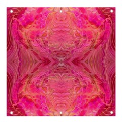 Pink Pour  Banner And Sign 4  X 4  by kaleidomarblingart