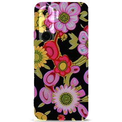 Mid Century Retro Floral 1970s 1960s Pattern 70 Samsung Galaxy S24 Plus 6 7 Inch Black Tpu Uv Case by violetheavensky